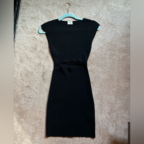 Aritzia Wilfred Cutout Knit Mini Dress - Picture 1 of 2